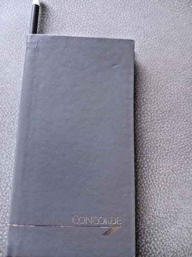 Concorde notebook and pencil - notebook,