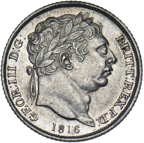 1816 sixpence george - -,