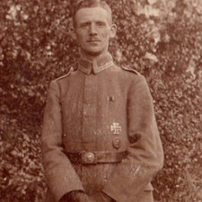 RPPC WWI German Soldier Iron