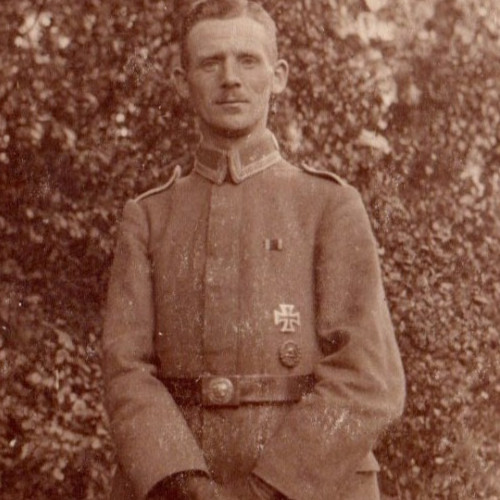 Rppc wwi german soldier - rppc, iron
