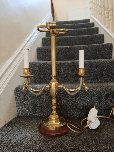 Vintage style brass twin arm - style,