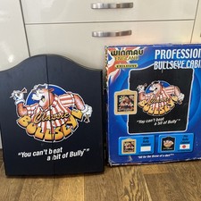 Winmau Bullseye Professional Dart Board Cabinet Collectable Rare Used 