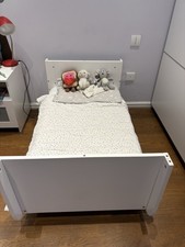 SnuzKot Skandi Cot Bed Natural with Mattress and protector if wanted