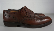 Mens Barbour Chestnut Brown Leather Brogues Shoes - UK 9