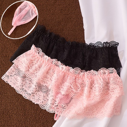 Men ruffled floral lace - men,