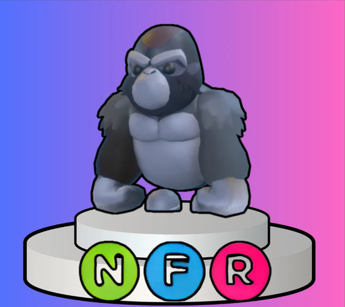 Neon silverback gorilla the - gorilla,
