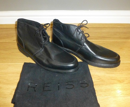 Pair black leather - black, reiss