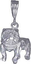 Sterling Silver Bulldog Charm