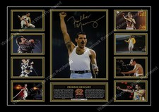 QUEEN FREDDIE MERCURY LIMITED EDITION SIGNED MEMORABILIA AUTOGRAPH A4 PRINT