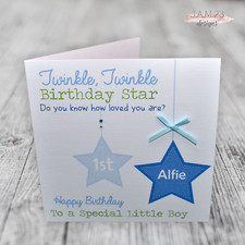 Personalised 1st Birthday Card