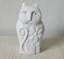 Vintage White Cat Ornament