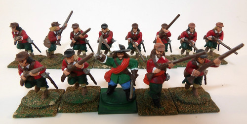 Painted 28mm pike shotte - painted, &