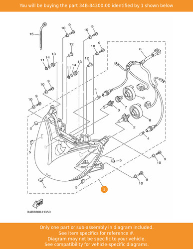 Yamaha headlight assy - yamaha,