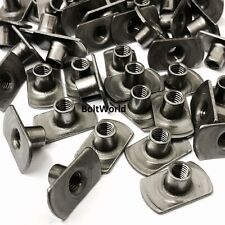 WELD T TEE NUTS WITH SMOOTH FLANGE STEEL SELF COLOUR METRIC BOLTS SCREWS WOOD