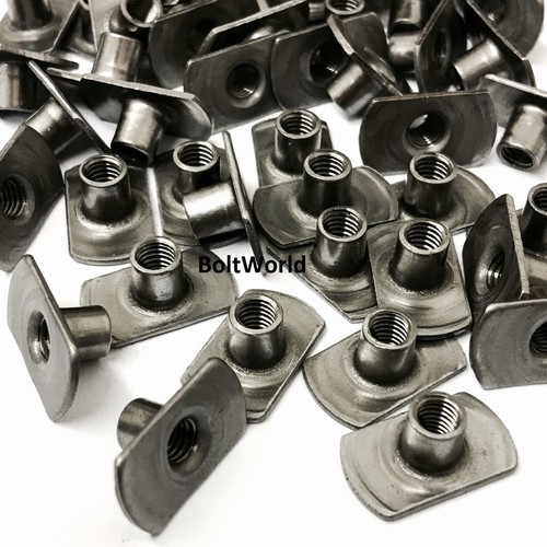 Weld tee nuts with - tee,