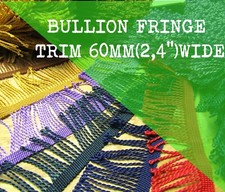 Bullion fringe trim 6cm