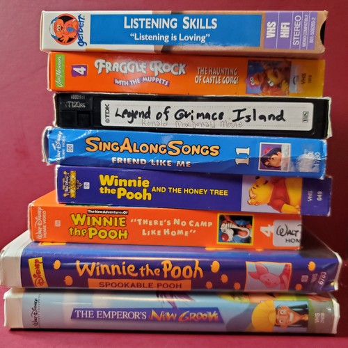 Vhs lot tapes disney - tapes,