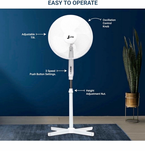 Jria pedestal fan speed - fan,