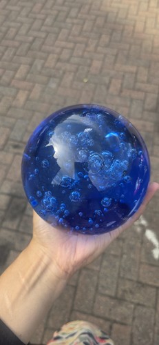 Vintage art glass cobalt - glass, blue