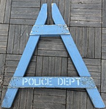 One Vintage NYPD Wooden Police