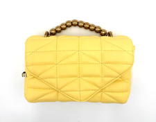 ZARA Yellow Quilted Crossbody