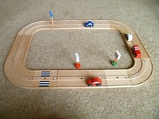 WOODEN ROAD & RAIL TRACK