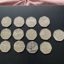 50p Olympic  Games Coins.