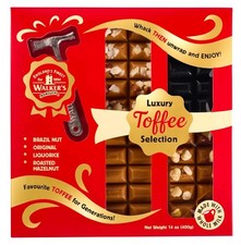 Walkers Nonsuch Luxury Toffee Selection Hammer Pack - 400g -Liquorice,Brazil Nut