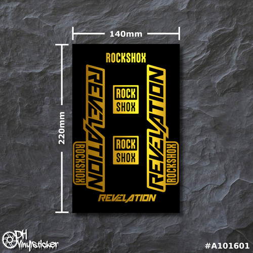 Rockshox revelation sticker - rockshox,