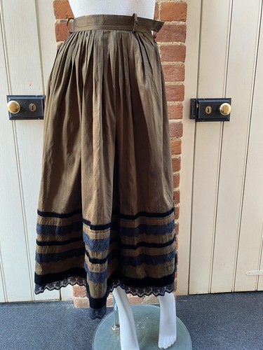 Vintage bronze silk dirndl - vintage,
