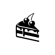 Fruit Cake Vinyl Decal Sticker Wall, Door, Cafe, kitchen, Lounge, Bakery, Fridge