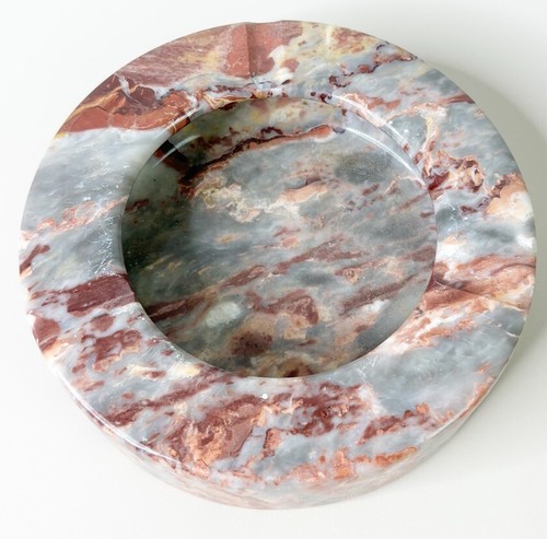 Vtg ashtray pattern marble - ashtray,