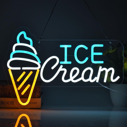 Ice cream neon - cream, sign