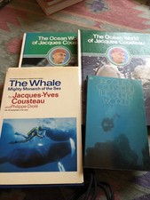 4 Jacques Cousteau Vintage Books
