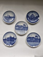 A Collection Of Five Royal Copenhagen Pin Dishes. Blue And White Picturesque (1)