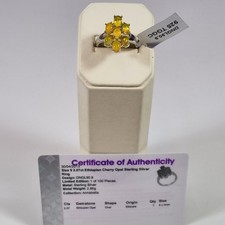 Gemporia Ethiopian Opal Sterling Silver Ring 2.07ct Size 9 R-S With COA