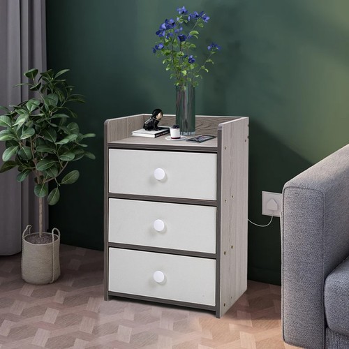 Tier bedside storage cabinet - bedside,
