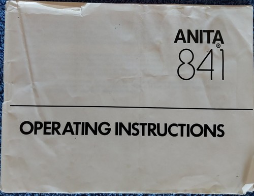 Vintage anita 841 calculator - anita,