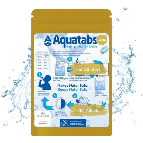 Water purification tablets - water,