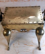 Antique georgian brass footman - brass,