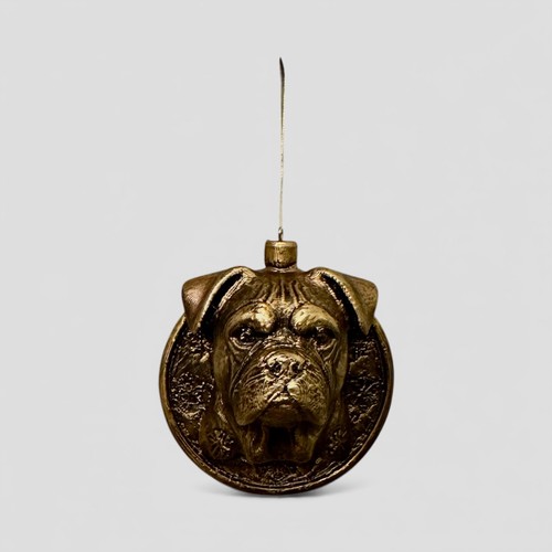 Bronzed effect boxer dog - bronzed,