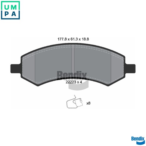 Brake pad set - brake,