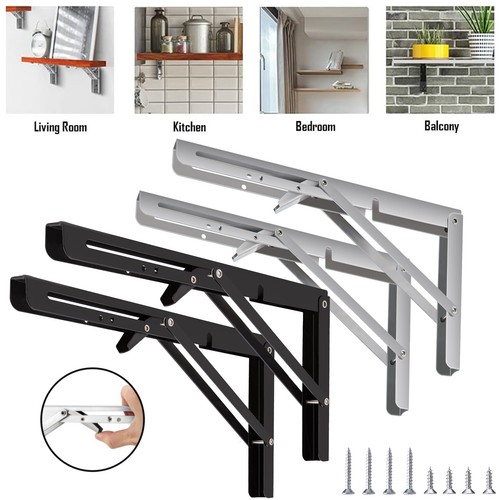 Folding shelf brackets - shelf,