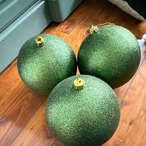 Set large green glitter - set,