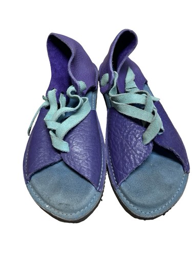 Handmade purple teal leather - purple,