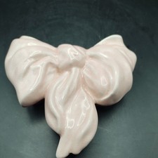 Vintage Falcon ware Pink bow  Ceramic Wall Pocket 16cm Tall