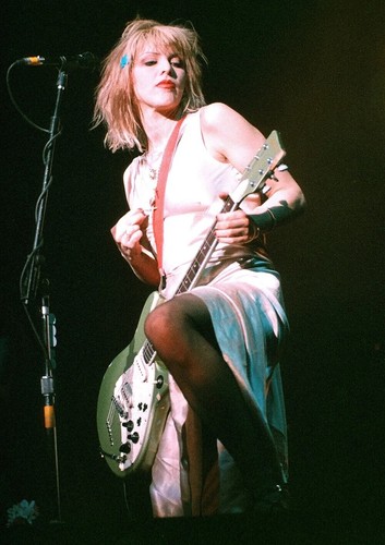 Courtney love playing guitar - love,