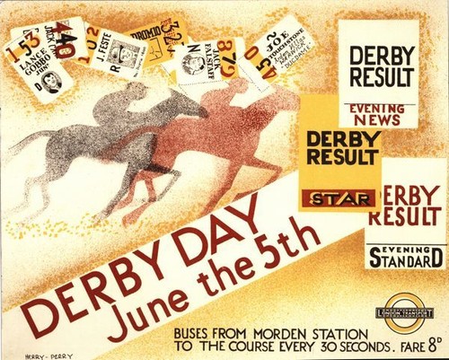 Vintage 1935 epsom derby - epsom,