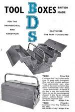 Vintage toolboxes leaflet BDS B Draper &Son Ltd