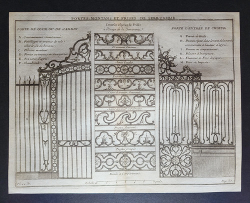 Antique 1738 engraving - antique,
